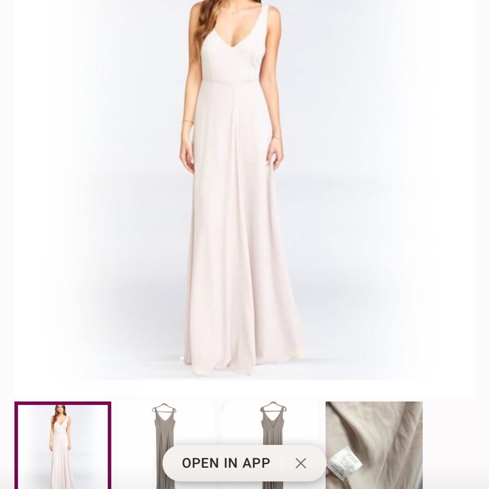 Show Me Your MuMu Pink Sleeveless V-Neck Maxi Dress